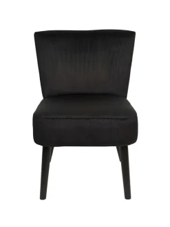 Sessel in Schwarz - (B)55 x (H)76 x (T)63 cm