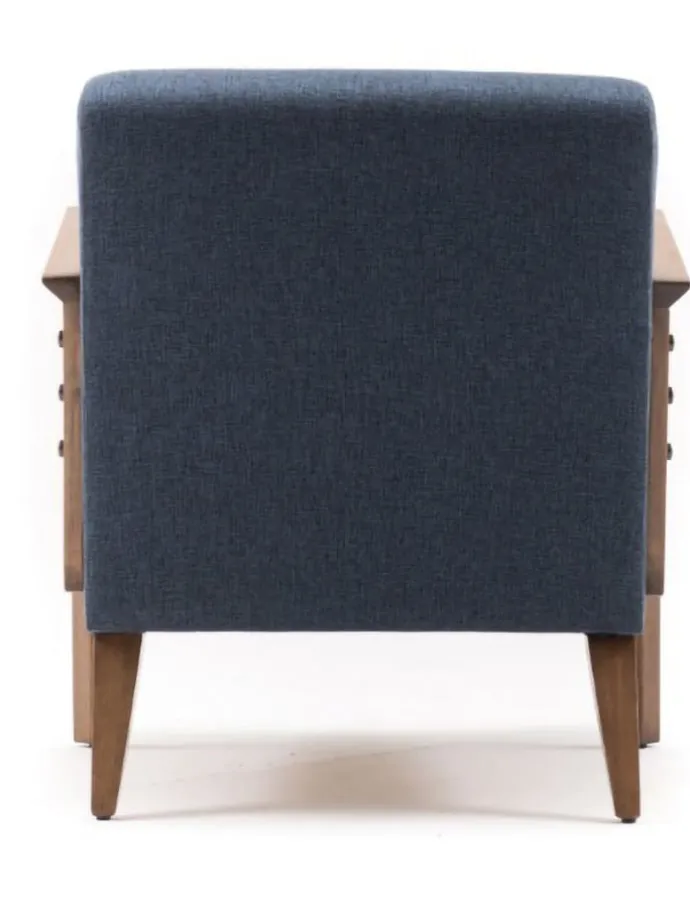 Sessel "Kemer" in Blau - (B)69 x (H)80 x (T)83 cm