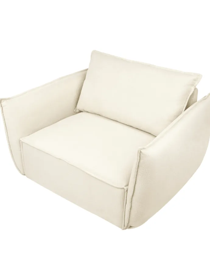 Sessel KUNES in Beige - (W) 124 x (H) 78 x (L) 94 cm