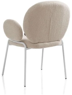 Sessel "Pei" in Beige - (B)66 x (H)92 x (T)55 cm