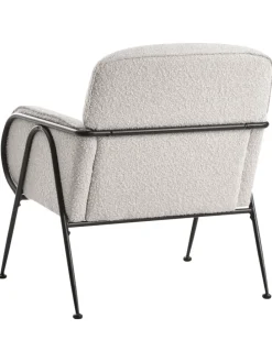 Sessel TRYSNES in Beige/Schwarz - (W) 74 x (H) 84 x (L) 75 cm