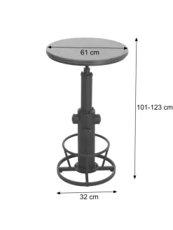 Set Bartisch + 2x Barhocker N17, Braun