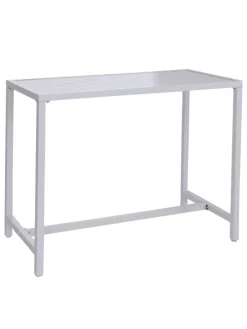 Set Bartisch + 4x Barhocker P91, Hellgrau