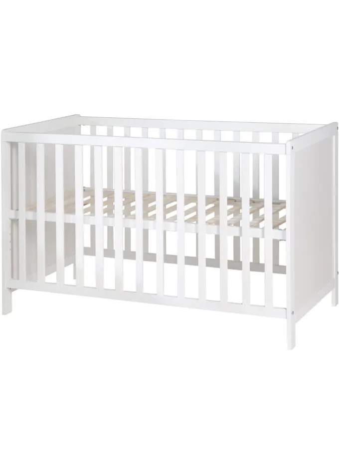 Set inkl. Wickelkommode und Beistellbett, mit Lattenrost, 60 x 120 cm