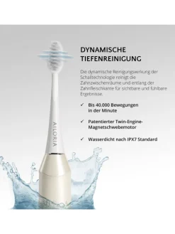 SHINE BRIGHT SET USB-Schallzahnbürste in weiß