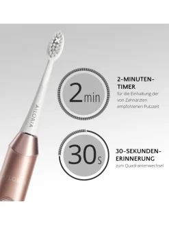 SHINE BRIGHT USB-Schallzahnbürste in roségold