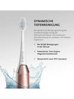 SHINE BRIGHT USB-Schallzahnbürste in roségold