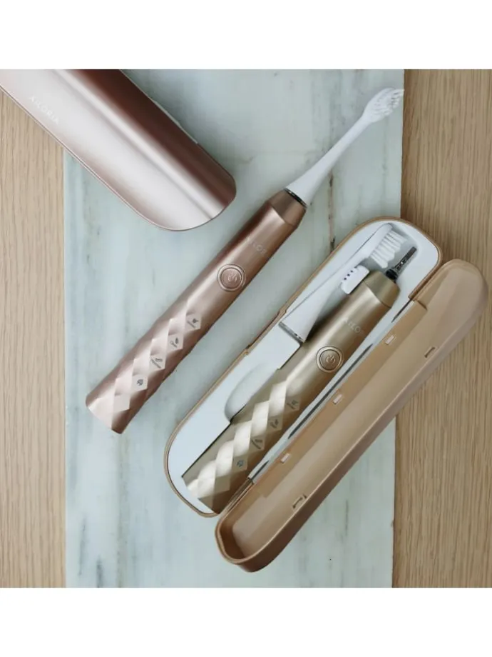 SHINE BRIGHT USB-Schallzahnbürste in roségold