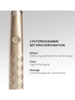 SHINE BRIGHT USB-Schallzahnbürste in gold