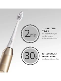 SHINE BRIGHT USB-Schallzahnbürste in gold