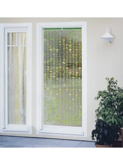 Sichtschutz-Vorhang in Grün/ Gold - (L)190 x (B)90 cm