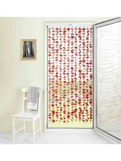 Sichtschutz-Vorhang in Rot/ Gelb - (L)190 x (B)90 cm