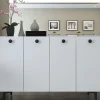 Sideboard in Weiß - (B)120 cm - (H)80 cm - (T)29,6 cm