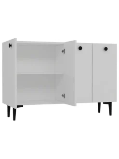 Sideboard in Weiß - (B)120 cm - (H)80 cm - (T)29,6 cm