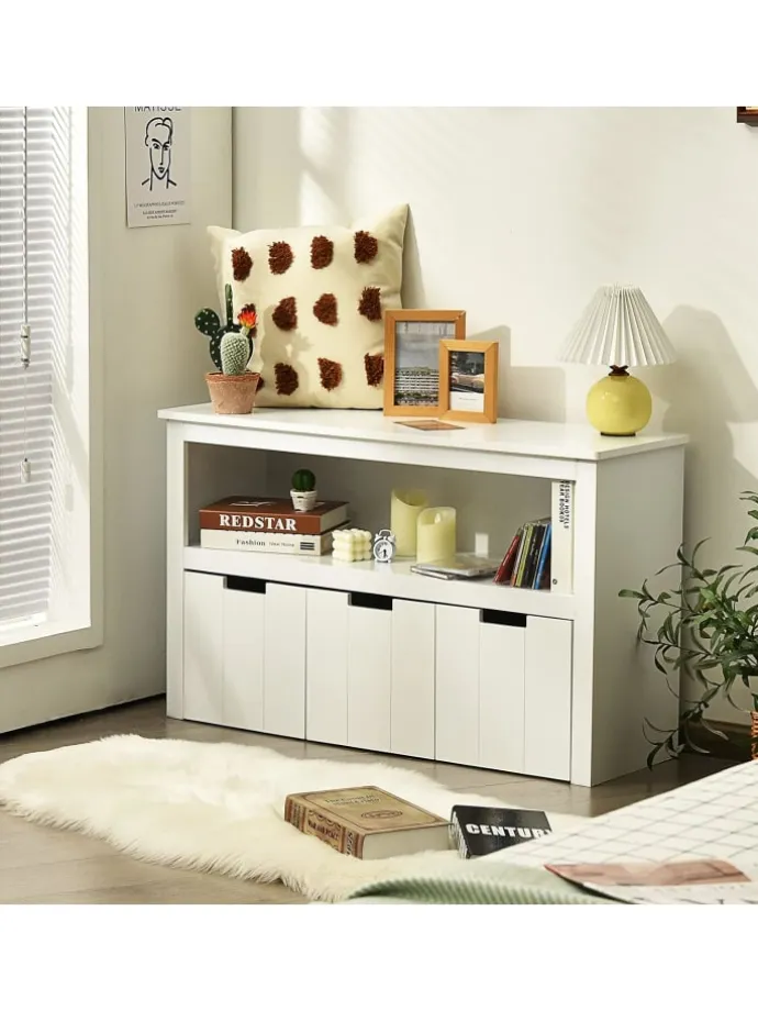 Sideboard mit 3 Schubladen in Weiß