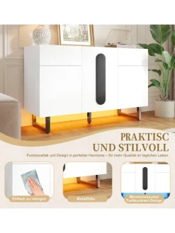 Sideboard mit großem Stauraum, Schubladen & Türen