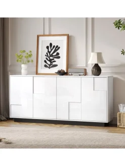 Sideboard mit Push-to-Open & Kippschutz