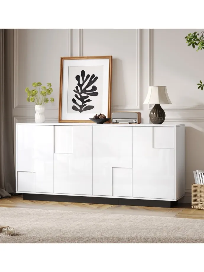 Sideboard mit Push-to-Open & Kippschutz