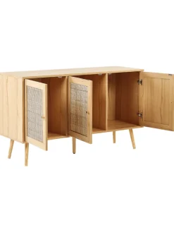 Sideboard PEROTE in Braun/Gold - (W) 120 x (H) 71 x (L) 40 cm
