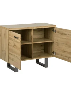 Sideboard TIMBER in Braun/Grau - (W) 94 x (H) 79 x (L) 42 cm