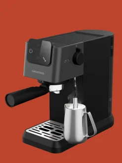 Siebträgermaschine in Schwarz - (B)14,4 x (H)30,8 x (T)42,3 cm