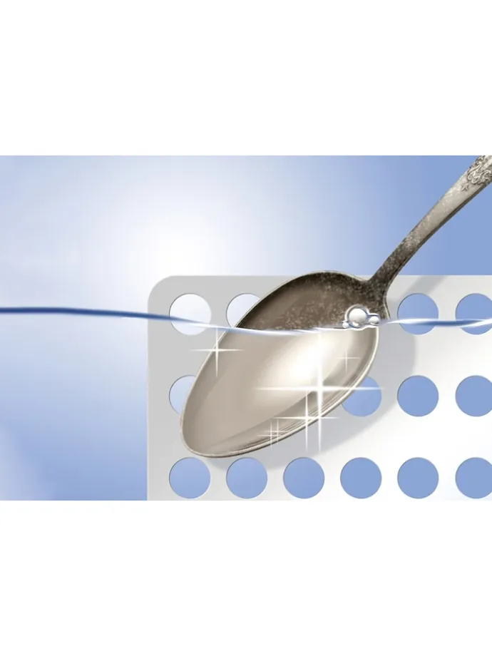 Silberreiniger in Silber - (B)18,7 x (H)15,7 cm