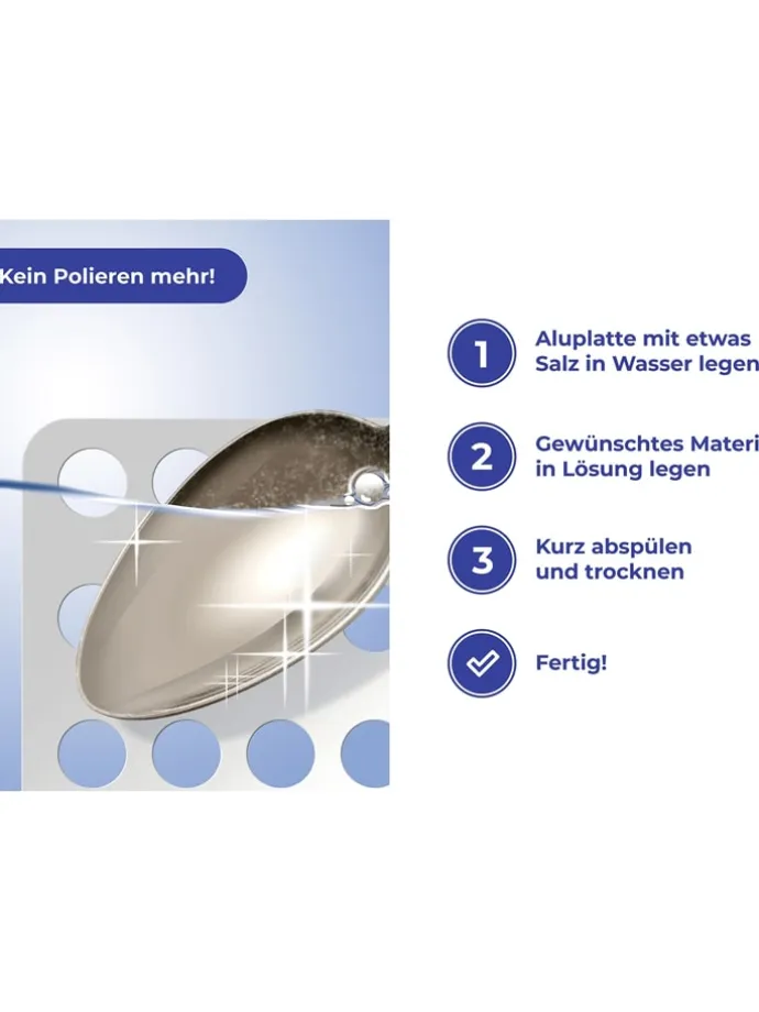 Silberreiniger in Silber - (B)18,7 x (H)15,7 cm