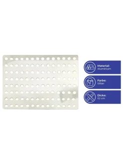 Silberreiniger in Silber - (B)18,7 x (H)15,7 cm