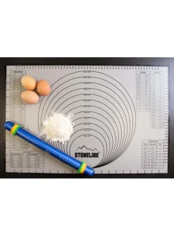 Silikon-Backmatte in Grau - (L)40 x (B)60 cm