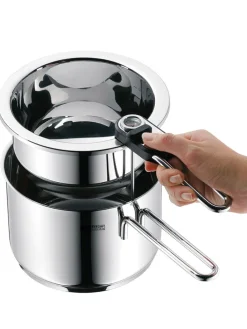 Simmertopf mit Temperaturanzeige in Silber - 1,5 l