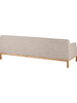 3-Sitzer Sofa SOSJO in Braun - (W) 219 x (H) 74 x (L) 83 cm