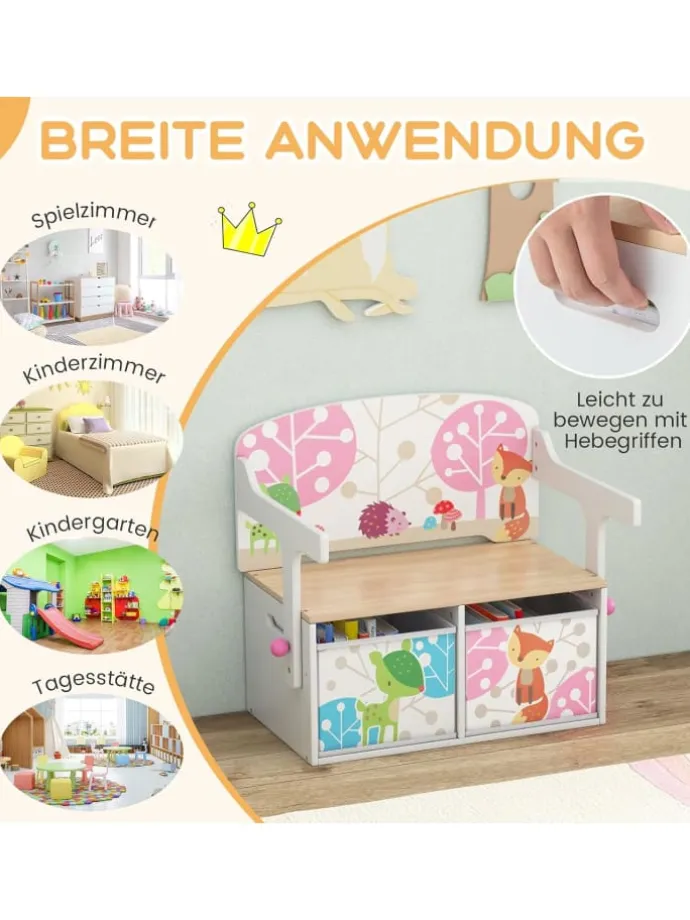 Sitzgruppe 3 in1 in Weiß