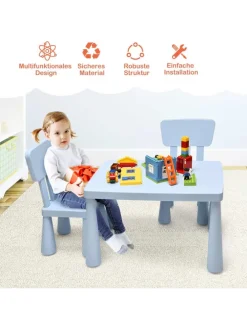 Sitzgruppe 3 tlg. Set in Blau