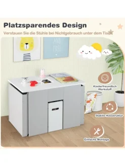 Sitzgruppe 3 tlg. Set in Grau