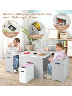 Sitzgruppe 3 tlg. Set in Grau