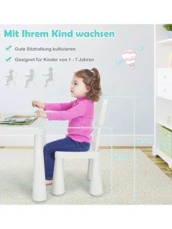 Sitzgruppe 3 tlg. Set in Weiß