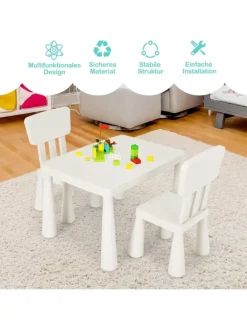 Sitzgruppe 3 tlg. Set in Weiß