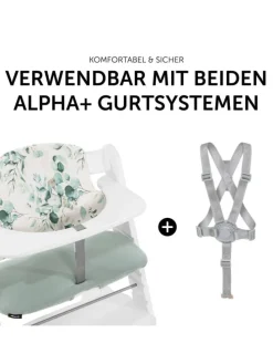 Sitzkissen / Hochstuhlauflage für Alpha Hochstuhl in gruen,bunt