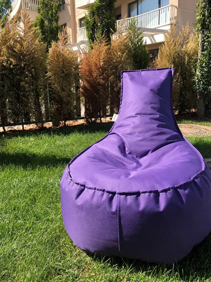 Sitzsack in Lila - (B)60 x (H)70 x (T)30 cm