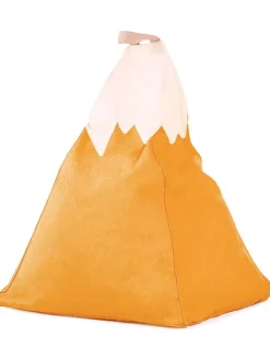 Sitzsack "Mountain" in Orange/ Weiß - (B)50 x (H)60 x (T)50 cm