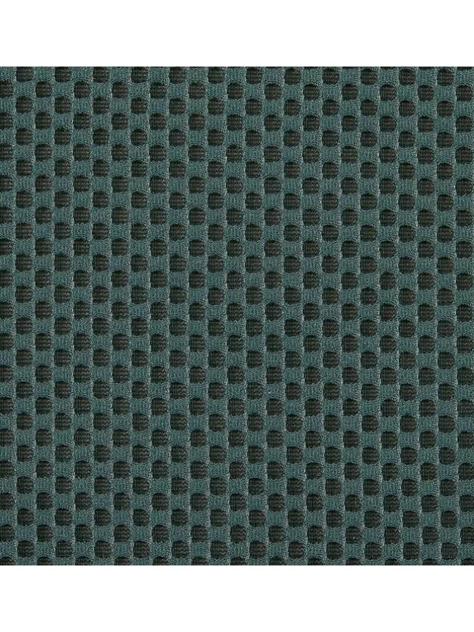 Sitztruhe "Atome" in Petrol - (B)77 x (H)38 x (T)38 cm