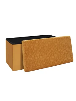 Sitztruhe in Gelb - (B)76 x (H)38 x (T)38 cm