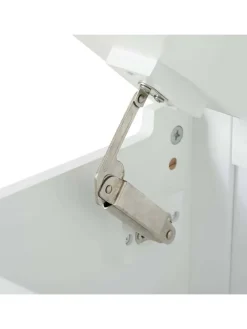 Sitztruhe in Weiß - (B)74,5 x (H)64 x (T)34 cm