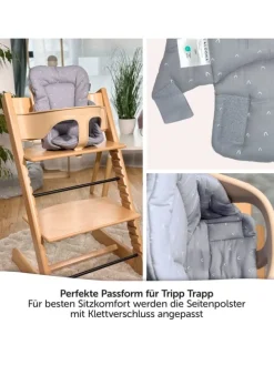 Sitzverkleinerer für Stokke Tripp Trapp Hochstuhl in grau