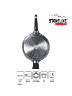 SMART Schmorpfanne 28 cm, abnehmbarer Griff | mit Deckel in Anthrazit