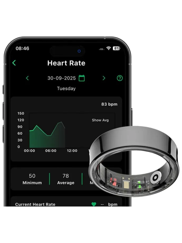 Smart-Ring "Elite LUX" in Silber