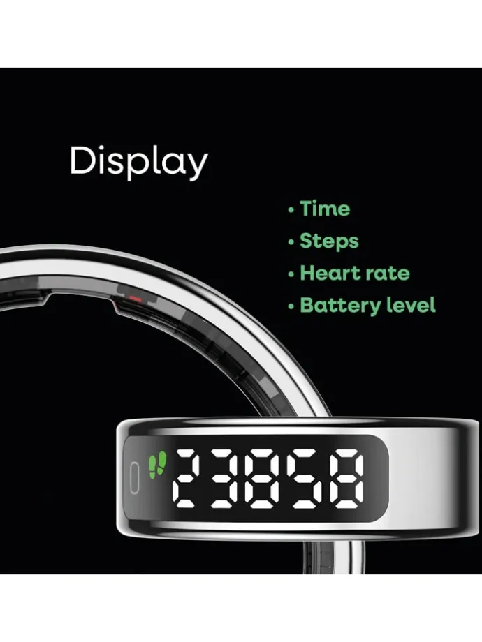 Smart-Ring "Elite VUE" in Silber