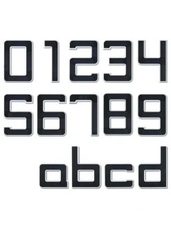 Solar LED Hausnummernleuchte Nummer 4