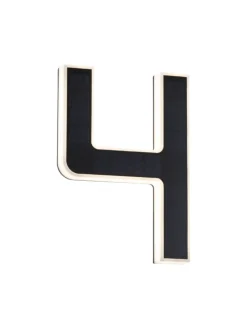 Solar LED Hausnummernleuchte Nummer 4