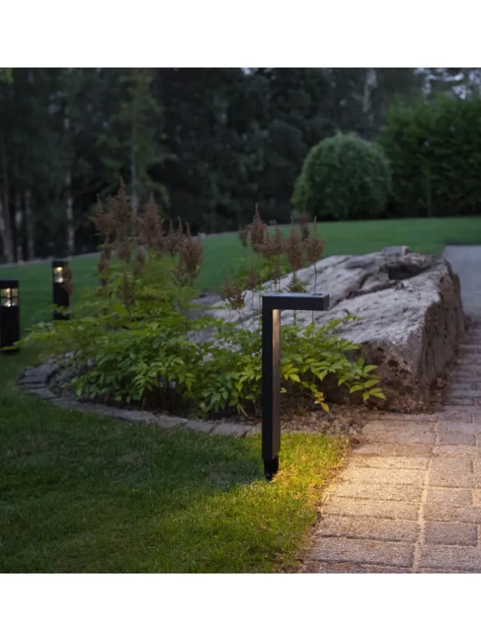 Solar Wegeleuchte Vicini in Schwarz